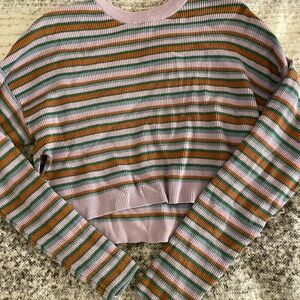 L.A. Hearts Striped Ribbed Sweater